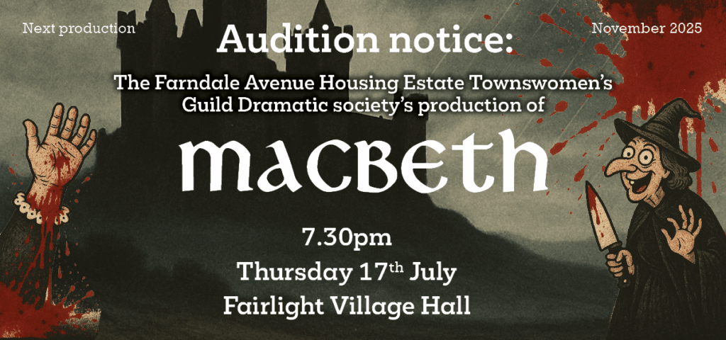 Farndale Macbeth audition noticenner